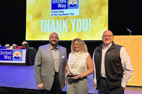 Kennedy Valve honored for outpouring of generosity by United Way of the Southern Tier