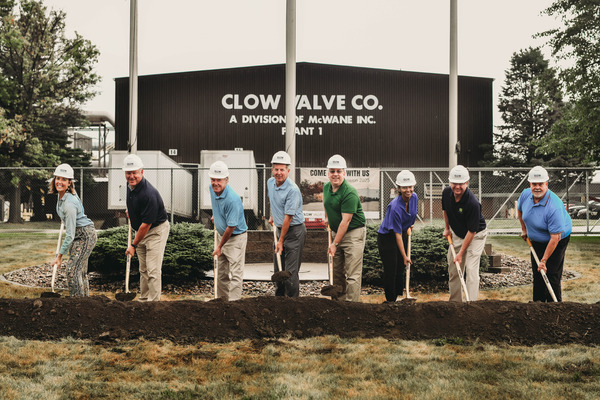 Clow Valve $75 million expansion breaks ground