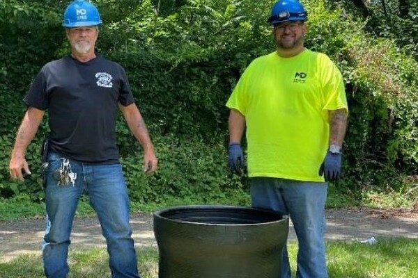 McWane Ductile - New Jersey donates planter for Town of Phillipsburg Beautification Project