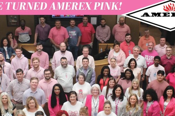 Amerex joins Trussville "Turn Trussville Pink" in support of breast cancer awareness