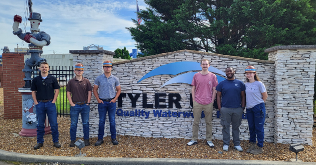 Pictured left to right: Isaac Walker, Dalton McElroy, Connor George, Brandon Angel, Denzel Stinson, Ashley Lacy (Not pictured: Daniel Rich)